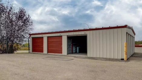 inside a storage unit in st albert