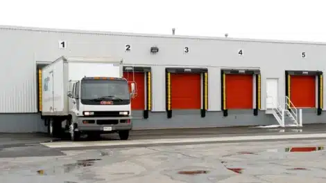 Loading dock access to storage facility