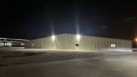 well lit warehouse storage